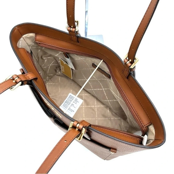 Michael Kors Jet Set Medium Pocket Tote Bag & Large Trifold Wallet Luggage (NWT) - Picture 8 of 14